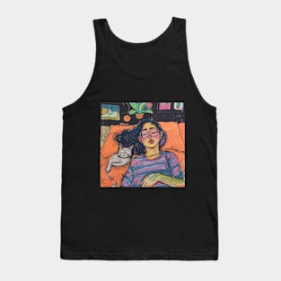 Lofi, Chill and Cats Tank Top